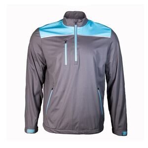 Above the Links Mens Golf Pullover Frontier 1/2 Zip Jacket Coat AL30323 Gunmetal